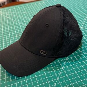Calia lace black baseball cap limited edition